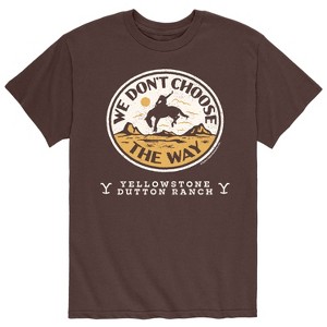 Men's - Yellowstone - We Don't Choose The Way Dutton Ranch Short Sleeve Graphic T-Shirt - 1 of 4