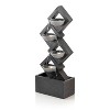 39" Resin Indoor/Outdoor Soothing 4-Tier Zen Fountain with LED Lights Gray - Alpine Corporation: Water Feature, Garden Decor - 4 of 4