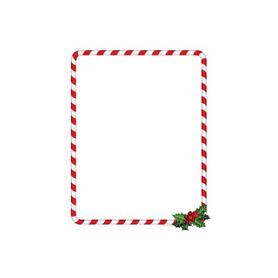 Great Papers! Candy Cane Holly Holiday Letterhead 8.5" x 11" 80 sheets (2018020)
