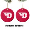 University of Dayton Flyers Logo Porcelain Holiday Christmas Tree Ornament - 2 of 4