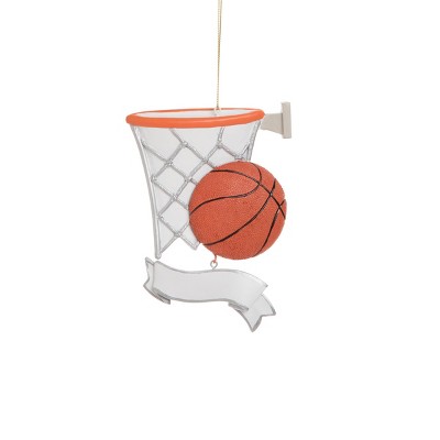 Gallerie II Basketball Banner Polyresin Holiday Christmas Xmas Ornament