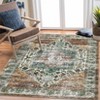Washable Vintage Rug Non Slip Low Pile Rug Soft Throw Floor Cover Foldable Indoor Carpet for Living Room Bedroom Playroom Nursery - 3 of 4