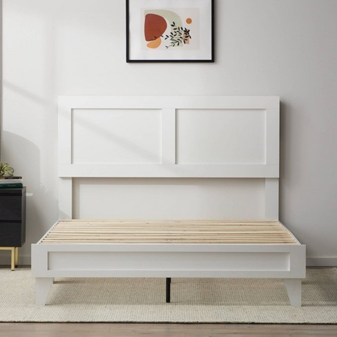 California King Lily Double Framed Wood, California King Bed Frame With Headboard Wood