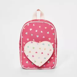 Toddler Girls' 8.25" Hearts Backpack - Cat & Jack™ Pink