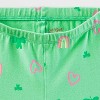 Toddler Girls' 2pk Adaptive St. Patrick's Day Leggings - Cat & Jack™ Lilac Purple/Lime Green - image 3 of 3