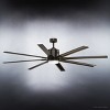 Urban Ambiance Luxury Urban Loft Indoor / Outdoor Ceiling Fan,  16.8"H x 72"W,  Olde Bronze, UHP9053 - 4 of 4