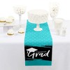 Big Dot of Happiness Teal Grad - Best is Yet to Come - Petite Turquoise Graduation Party Paper Table Runner - 12 x 60 inches - 2 of 4