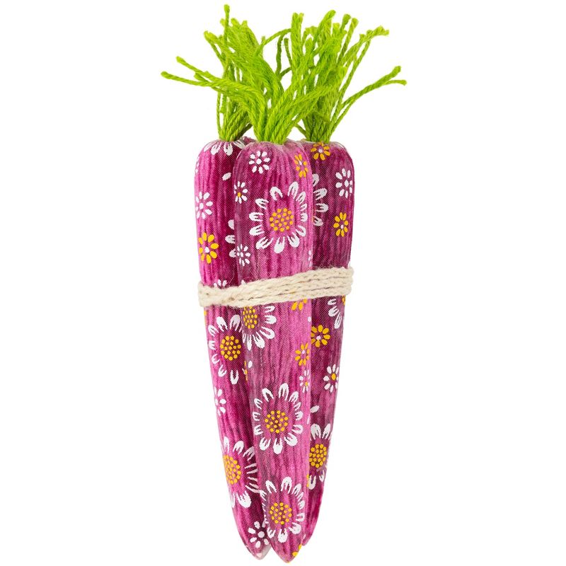 Northlight Floral Easter Carrot Decorations - 10.25" - Set of 3, 3 of 7
