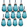 FURNIinspire Decorative Holiday Scene Props Set of 12 Glass Hanging Christmas Tree Ornament Luster Tear Drop Home Decor, Blue, 2"*2"*3.7" - 2 of 4