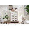 NicBex Drawers Dresser for Bedroom,Farmhouse Dresser,MDF Dressers for Kids Room,Living Room,Entry and Hallway,Walnut - 2 of 4