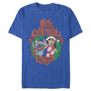 Men's Lilo & Stitch Mele Kalikimaka Christmas T-Shirt - 1 of 4