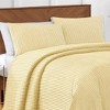 Collections Etc Unique Tufted Stripe Chenille Pillow Sham - 2 of 3