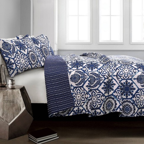 Navy Marvel Quilt Set Lush Decor Target