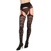 Memoi Women's Secret Garden Suspender 30 Denier Sheer Pantyhose - 2 of 4