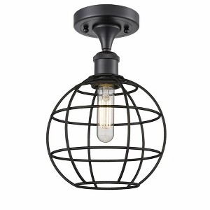 Innovations Lighting Lake Placid 1 - Light Semi-Flush Mount in  Matte Black - 1 of 1