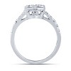 Pompeii3 1ct Two Stone Diamond Round Cut Engagement Anniversary Ring 14k White Gold - image 2 of 4