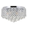 Elegant Lighting Tully 6 light Chrome Flush Mount - 3 of 4