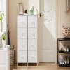 FURNIinspire Vanity Tables Versatile Dresser Chest of Drawers, for Space-Saving Storage in Bedrooms and Living Areas, White, 17.7"*11.8"*37.4" - 2 of 4