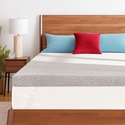 Subrtex 3" Gel Memory Foam Mattress Topper with Soft Removable Cover