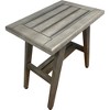 18" MidCentury GR501 Wide Teak Wood Transfer Bench for Showers - CoastalVogue: Rectangle, Non-Upholstered, 250lb Capacity - 4 of 4