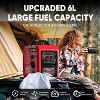POXURIO 2450W Inverter Generator Gas Powered Super Quiet 59dB Red 6L Tank 14 Hour Runtime 43LB Portable RV Camping Home Use - 4 of 4