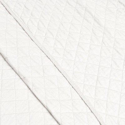 Pure White Twin XL Cotton Reversible Quilt Set