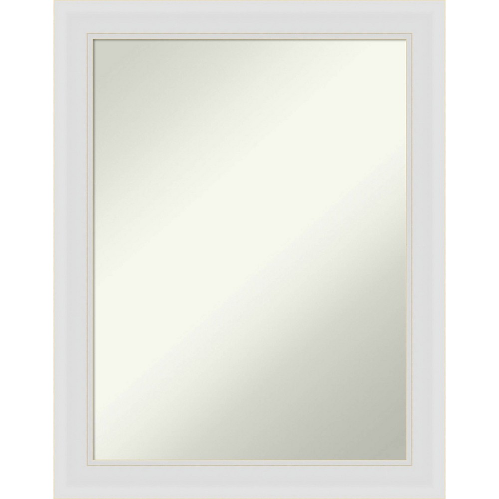 Photos - Wall Mirror 22" x 28" Non-Beveled Flair Soft White Narrow  - Amanti Art