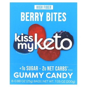 Kiss My Keto Gummies Candy – Low Carb Candy Berry Bites, Keto Snack Pack – Healthy Candy Gummys – Vegan Candy, Keto Gummy Candy – Keto Candy Gummies - 1 of 3