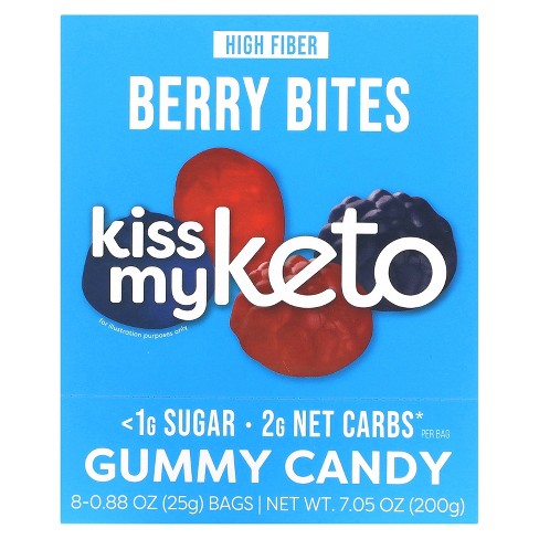 Kiss My Keto Gummies Candy – Low Carb Candy Berry Bites, Keto Snack ...