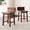 Tangkula Swivel Dining Chair Set of 4 Farmhouse Wooden Kitchen Chairs Armless Side Chairs - 2 of 4