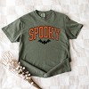 Varsity Spooky Bat Distressed - Garment Dyed Tee - 2 of 4
