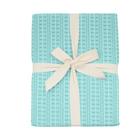 Teal discount waffle throw