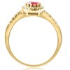 Pompeii3 3/4ct Ruby & Diamond Ring 14K Yellow Gold - image 3 of 4