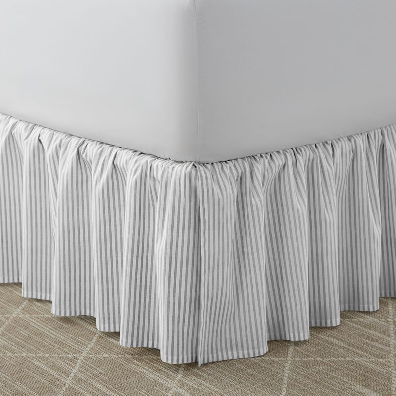 Laura Ashley Cotton Ruffled Bedskirt/Dust Ruffle/Box Spring Cover, 1 of 8