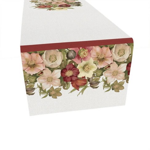 Laural Home Vintage Petals Rectangle Table Runner - image 1 of 3