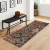 Vintage Area Rug Bohemian Washable Rug Soft Low Pile Rugs for Living Room Bedroom Dining Room - 2 of 4