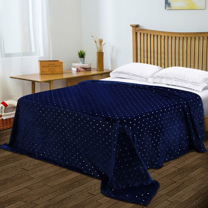 Fleece Plush Throw Blanket Medium Weight Fluffy Soft Decorative Bedding by Blue Nile Mills, 4 of 7