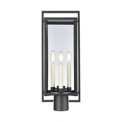 Elk Home Gladwyn 3 - Light Post Light in  Matte Black