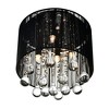 CWI Lighting Water Drop 4 Light Drum Shade Flush Mount With Chrome Finish - 4 of 4