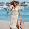 Women's Short Sleeve Cut-Out Cover-Up Dress - Cupshe - 2 of 4