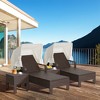 Costway 2PCS Patio Rattan Lounge Chair Chaise with Side Table Folding Canopy Cushion Pillow - 4 of 4