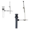 WOWOW 8.6 in. x 2.13 in. x 1.25 in. Lift Rod Drain Assembly in Brushed Nickel (2-Piece) - 2 of 4