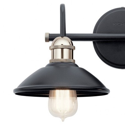 Clyde Black and Bronze 2-Light Wall Sconce