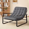 Sapphtopaz Modern Accent Chair with Button-Tufted Upholstered Leisure Reading Chair with Metal Frame Armchair for Living Room, Bedroom - 2 of 4