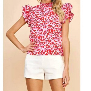 Women's Hearts Woven Top - PINCH - 1 of 3