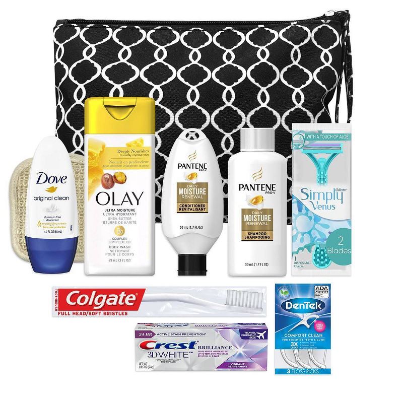 Convenience Kits International Women&#39;s Travel Bath and Body Kit - Trial Size - 10pc, 3 of 5