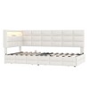 Okak Twin Size Modern Bed Frame Sofa Bed with USB & Hidden Storage,Upholstered Tufted Daybed for Bedroom,Kids Room,Study - 4 of 4