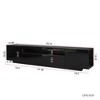 GDFStudio Elias Modern 78.74'' TV Stand with LED Lights, 2 Doors and 1 Drawer - 3 of 4