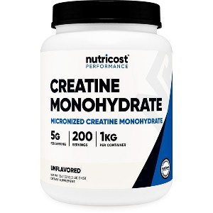 Nutricost Creatine Monohydrate Powder | Pure Micronized Creatine Monohydrate Powder For Pre- and Post-Workout - 1 of 4