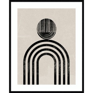 33" x 41" Tanzania by Urban Road Framed Wall Art Print Black - Amanti Art: Modern Decor, Geometric Abstract - 1 of 4